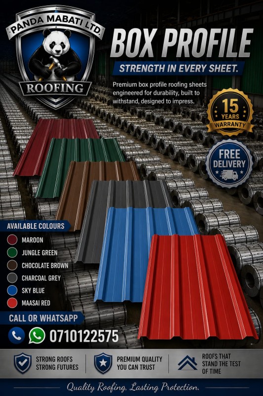 Coloured Corrugated (Available in G30, G28 and G26 Sizes)